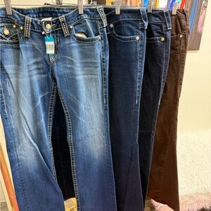 Stylish Women's Jeans Collection - Blue, Black, Brown